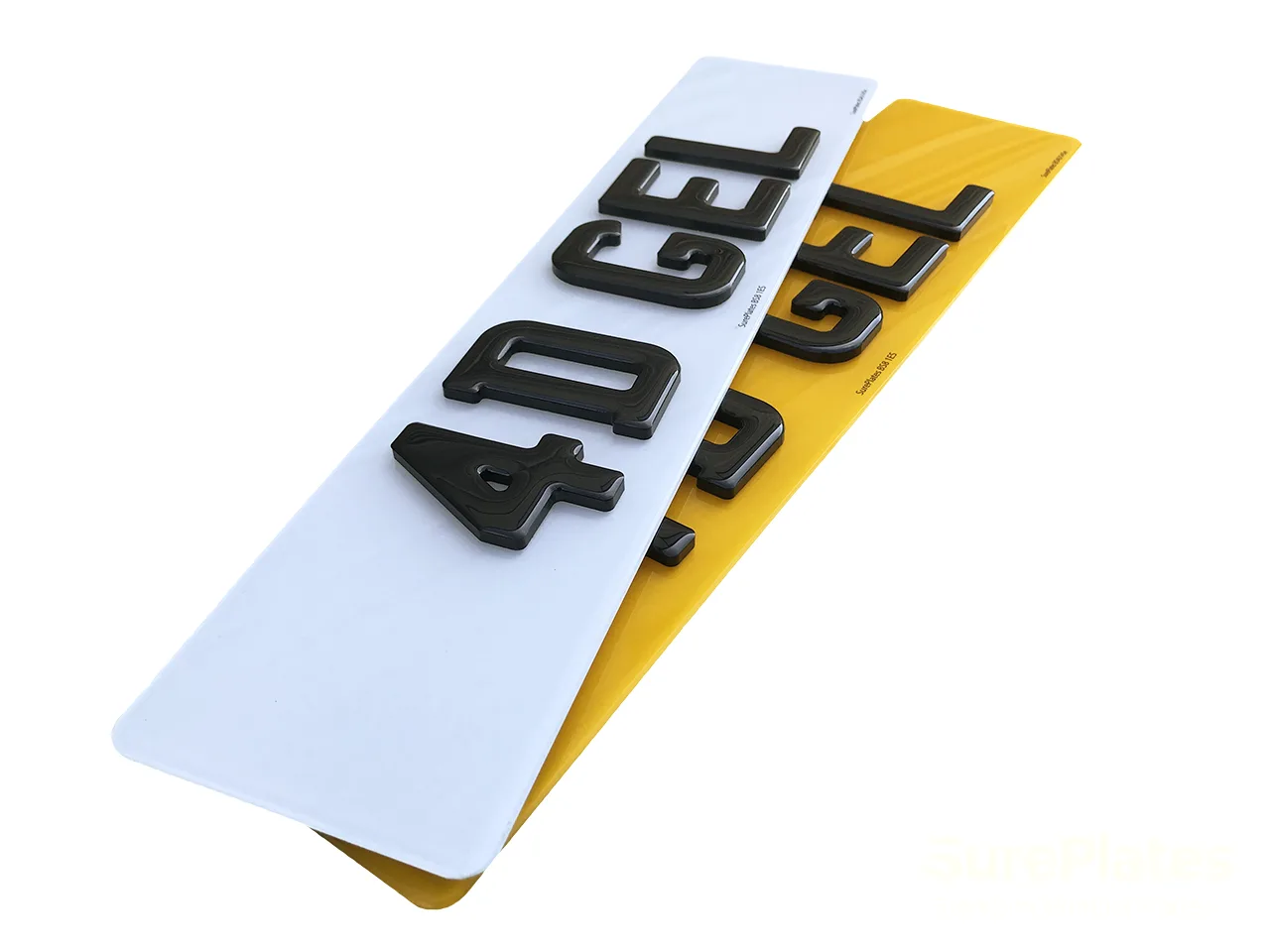 4D Gel Number Plates