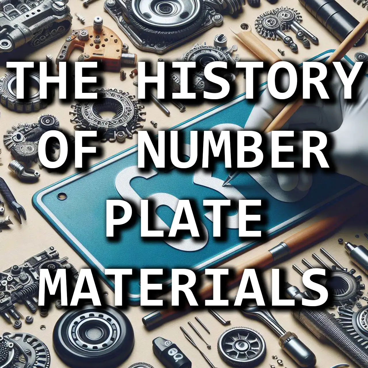 The History of Number Plate Material Innovation From Wood to Plastic and Beyond