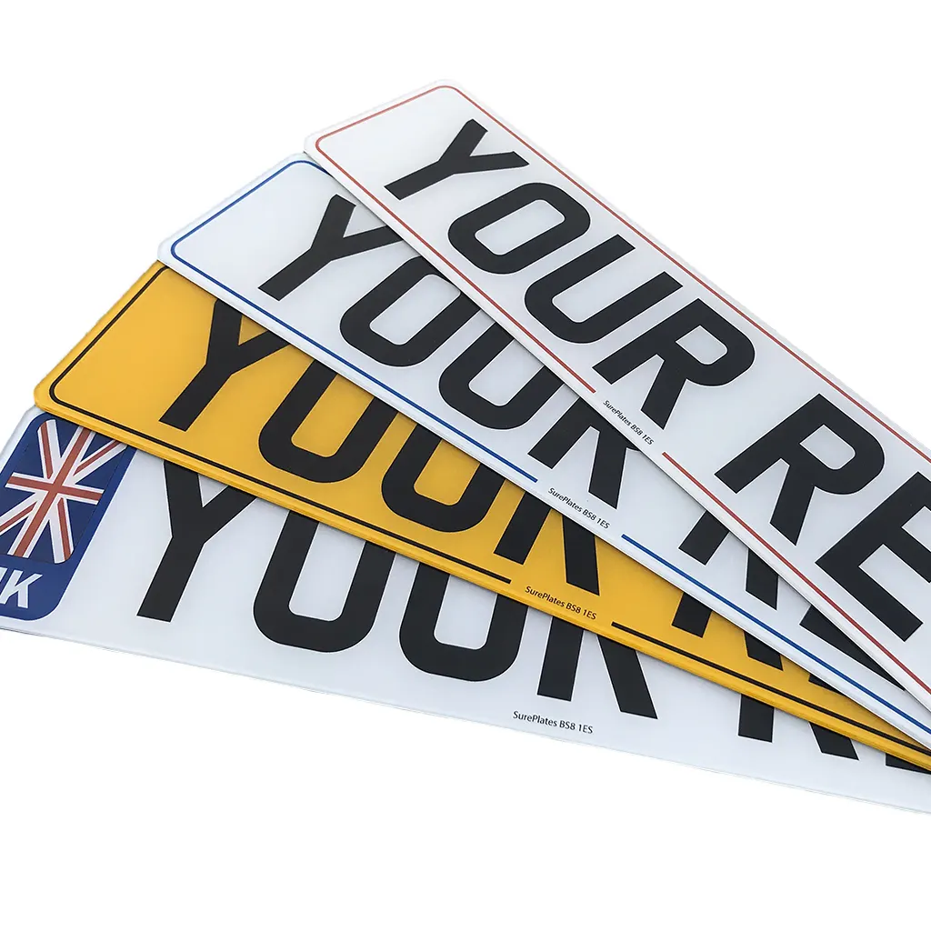 SurePlates Category Number Plates